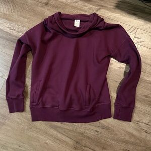 ZYIA Deep Purple Cowl Neck Top